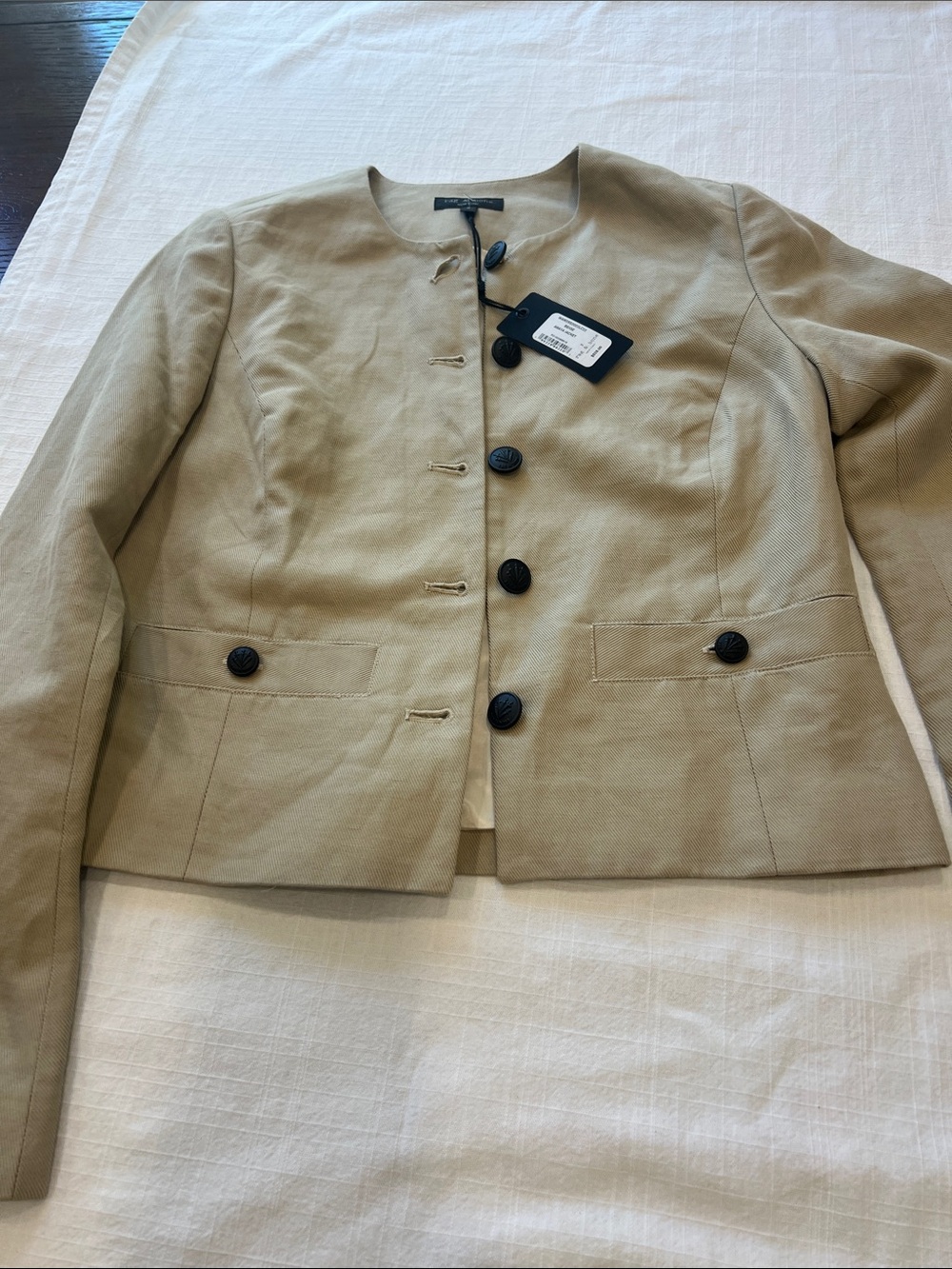 🔥🔥Rag & bone Light Khaki Minimalist Button Jacket
